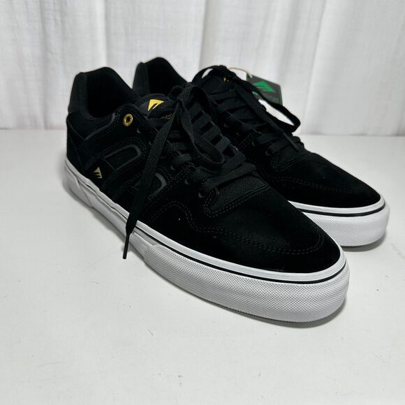 Emerica Tilt G6 Vulc Skateboard Shoes Black/White/Gold New In Box 10.5 10 1/2 main image 8